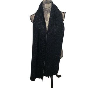 EXPRESS Black Glittery Knit Scarf NWT